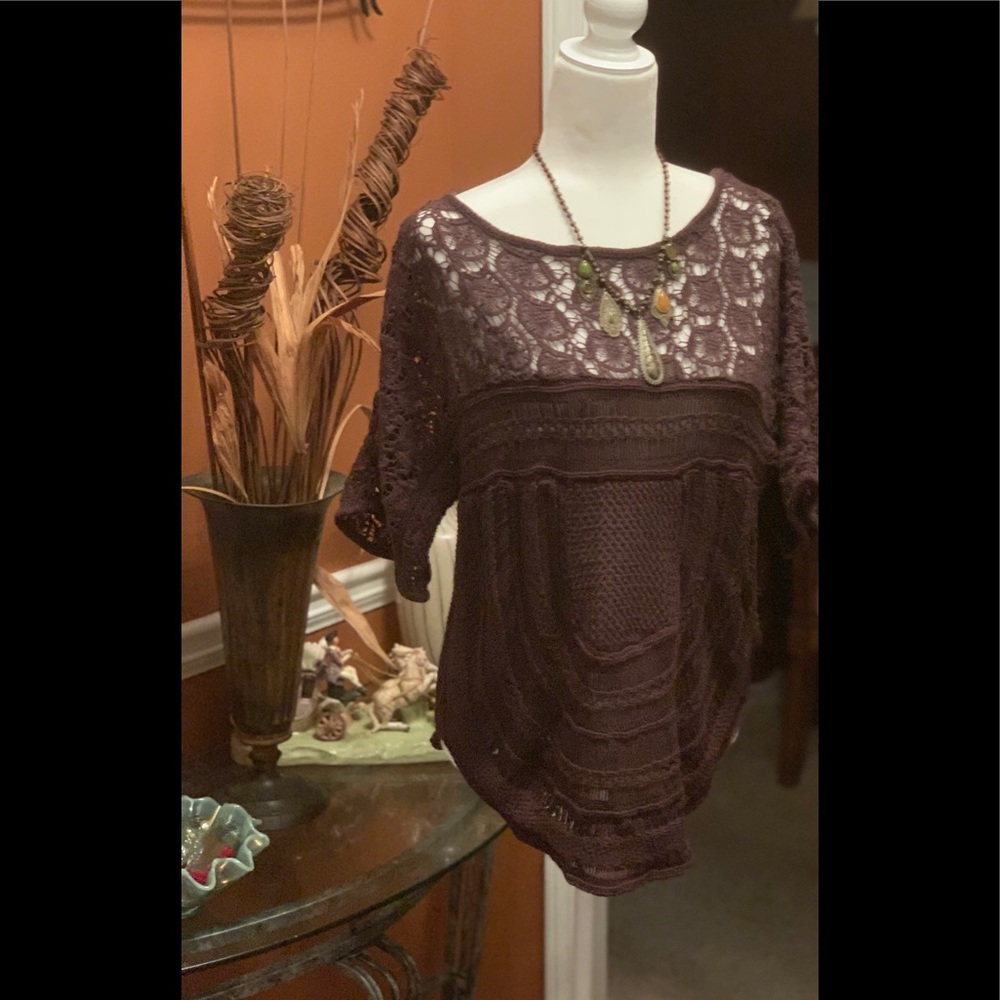 Lace And Crochet Sweater